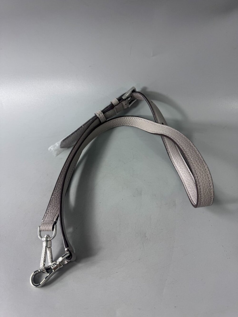 New Kate Spade New York Gray Leather Adjustable Strap